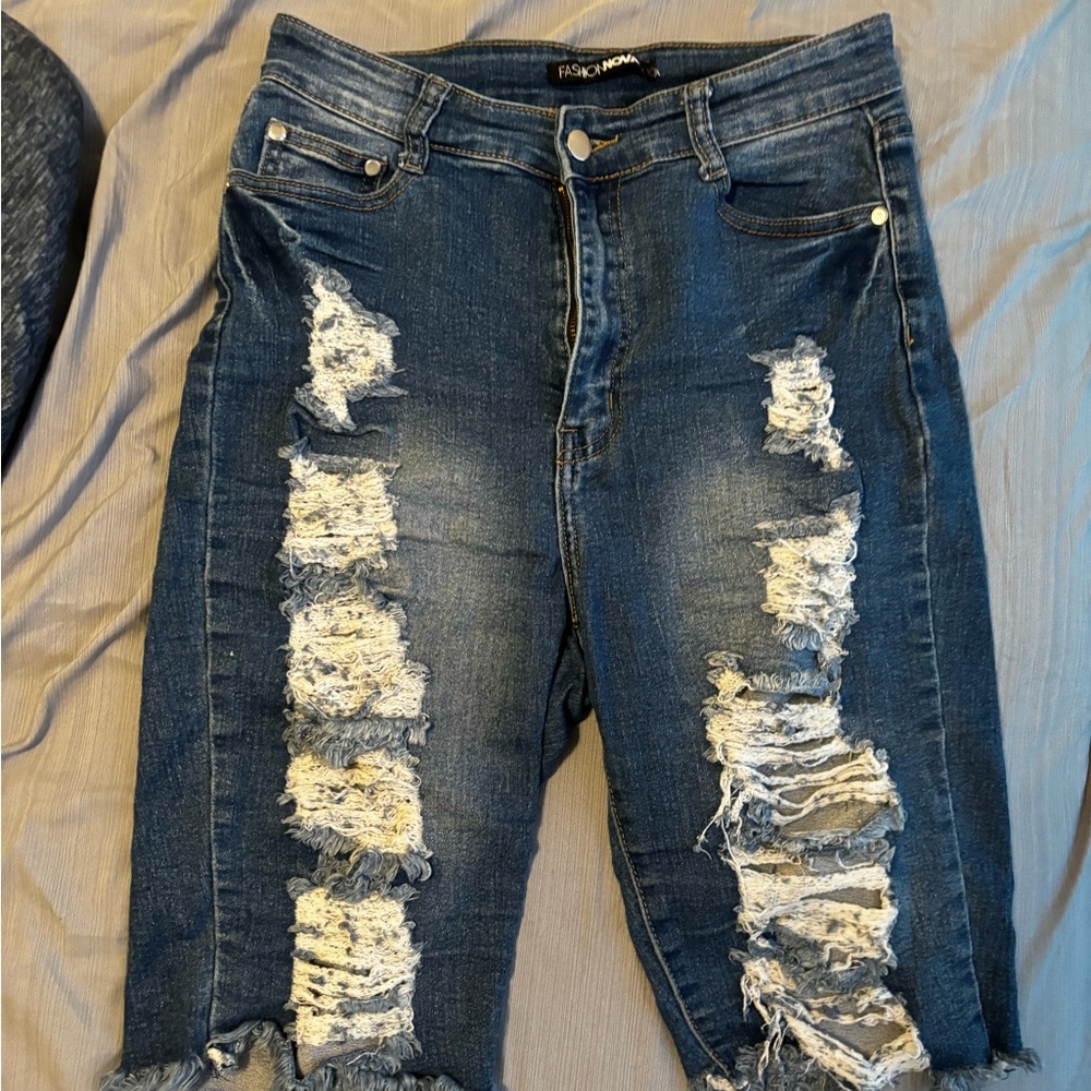 Short Dark Jeans